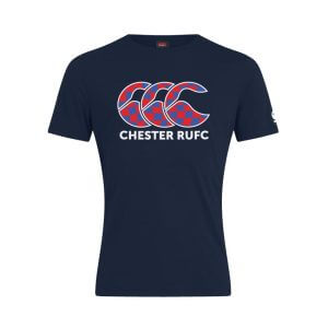 Chester RUFC Cotton Logo Tee Navy